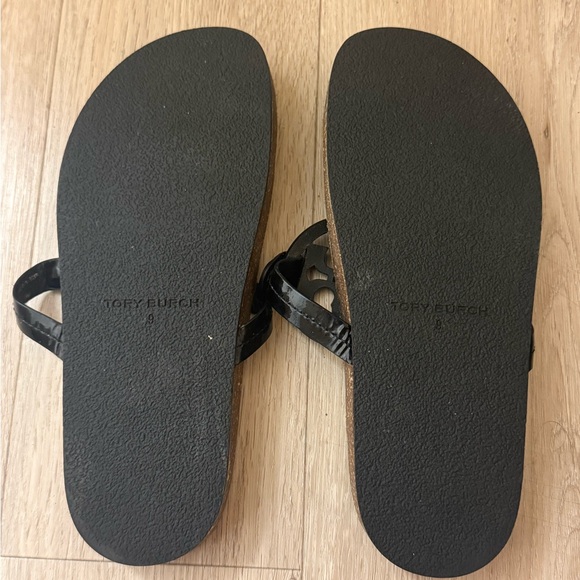 Tory Burch | Miller Cloud | Patent Leather / Cork Black | Sz 9 - Picture 4 of 5